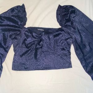 Crop long sleeves top from Shein